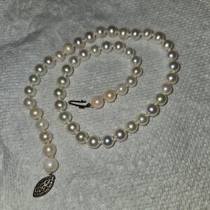 14" pearl necklace akoya